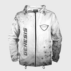 Ветровка с капюшоном мужская Genesis - white gradient вертикально, цвет: 3D-черный
