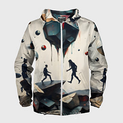 Мужская ветровка Сюрреалистичные люди и камни