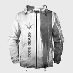 Ветровка с капюшоном мужская Code Geass - white gradient по-вертикали, цвет: 3D-черный