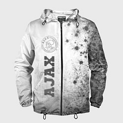 Ветровка с капюшоном мужская Ajax - white gradient по-вертикали, цвет: 3D-черный