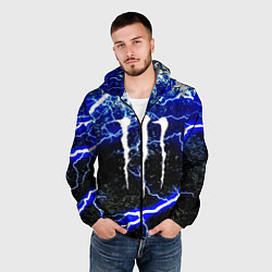 Ветровка с капюшоном мужская Monster storm energy, цвет: 3D-черный — фото 2
