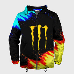 Мужская ветровка Monster energy огненные краски