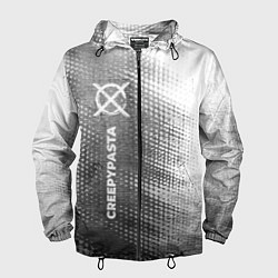 Мужская ветровка CreepyPasta - grey gradient по-вертикали