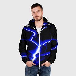 Ветровка с капюшоном мужская The rift, цвет: 3D-белый — фото 2