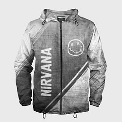 Мужская ветровка Nirvana - grey gradient вертикально