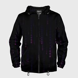 Мужская ветровка Color black pink