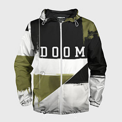 Ветровка с капюшоном мужская Doom The Dark Ages, цвет: 3D-белый