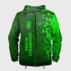 Мужская ветровка Death Stranding - green gradient по-вертикали
