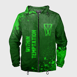 Мужская ветровка Within Temptation - green gradient вертикально