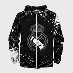 Мужская ветровка Real Madrid белые краски