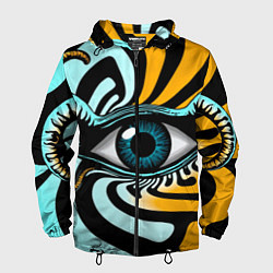 Мужская ветровка Глаз - психоделика