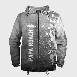 Мужская ветровка Papa Roach - grey gradient по-вертикали