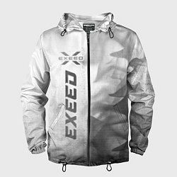 Ветровка с капюшоном мужская Exeed - white gradient по-вертикали, цвет: 3D-черный
