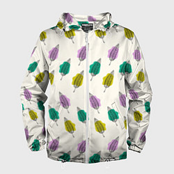 Мужская ветровка Листья на пятнах