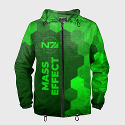 Мужская ветровка Mass Effect - green gradient по-вертикали