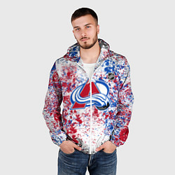 Ветровка с капюшоном мужская Colorado Avalanche NHL white, цвет: 3D-белый — фото 2