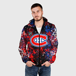 Ветровка с капюшоном мужская Montreal Canadiens NHL black, цвет: 3D-черный — фото 2