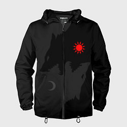 Ветровка с капюшоном мужская Хати и Сколь, цвет: 3D-черный