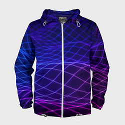 Мужская ветровка Абстрактные волны из сот