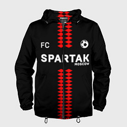 Ветровка с капюшоном мужская Спартак Москва, цвет: 3D-черный