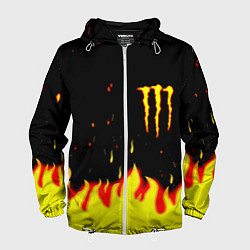 Мужская ветровка Monster energy fire steel