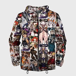Ветровка с капюшоном мужская Гачиакута герои, цвет: 3D-черный