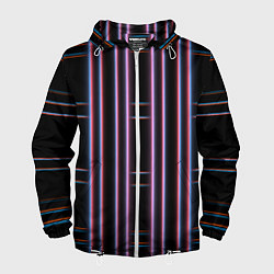 Мужская ветровка Neon red blue black