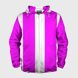 Мужская ветровка Color white pink line