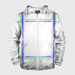 Мужская ветровка Neon white green light blue
