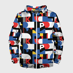 Мужская ветровка Геометрия букв