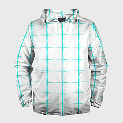 Мужская ветровка Color white light blue crosses