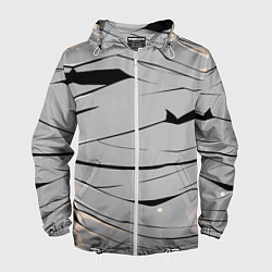 Ветровка с капюшоном мужская Мумия бинты, цвет: 3D-белый
