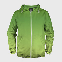 Мужская ветровка Color green yellow