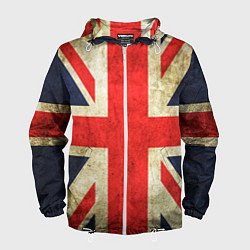 Ветровка с капюшоном мужская Великобритания, цвет: 3D-белый