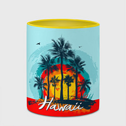 Кружка 3D HAWAII 6, цвет: 3D-белый + желтый — фото 2