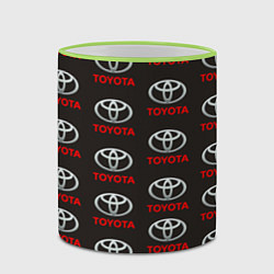 Кружка 3D Toyota, цвет: 3D-светло-зеленый кант — фото 2