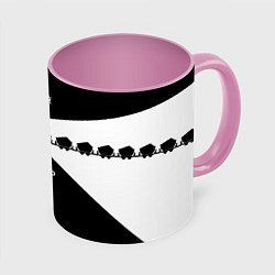 Кружка 3D Лучший шахтёр, цвет: 3D-белый + розовый