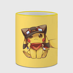 Кружка 3D Pikachu, цвет: 3D-желтый кант — фото 2