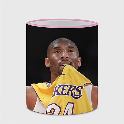 Кружка цветная Kobe Bryant / 3D-Розовый кант – фото 2