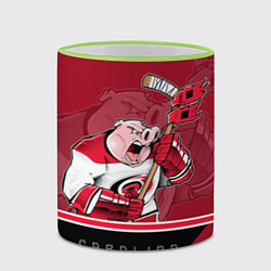 Кружка 3D Carolina Hurricanes, цвет: 3D-светло-зеленый кант — фото 2