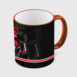 Кружка 3D New Jersey Devils, цвет: 3D-оранжевый кант
