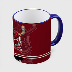 Кружка 3D Arizona Coyotes, цвет: 3D-синий кант