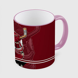 Кружка 3D Arizona Coyotes, цвет: 3D-розовый кант