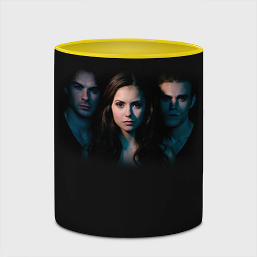Кружка цветная Vampire Trio / 3D-Белый + желтый – фото 2