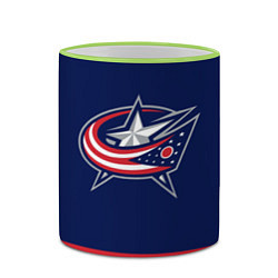 Кружка 3D Columbus Blue Jackets, цвет: 3D-светло-зеленый кант — фото 2