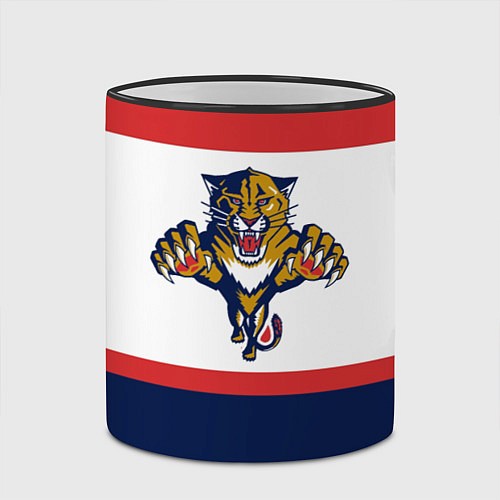 Кружка цветная Florida Panthers / 3D-Черный кант – фото 2