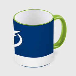 Кружка 3D Tampa Bay Lightning, цвет: 3D-светло-зеленый кант