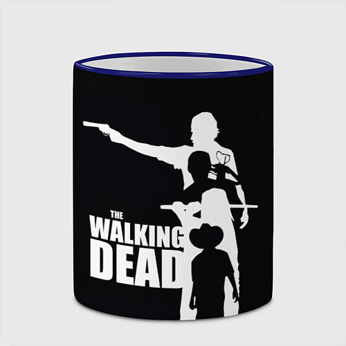 Кружка цветная Walking Dead: Family / 3D-Синий кант – фото 2