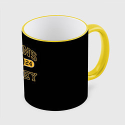 Кружка 3D Boston Bruins: Est.1924, цвет: 3D-желтый кант