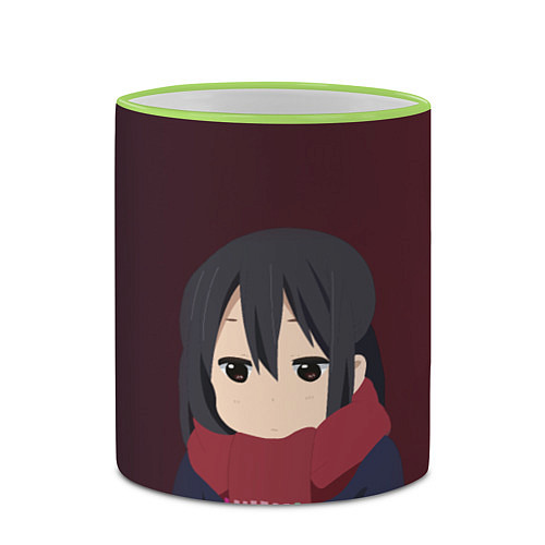 Кружка цветная K-ON / 3D-Светло-зеленый кант – фото 2